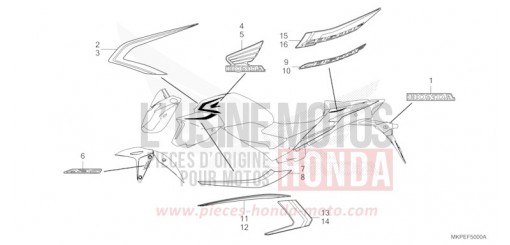 MARQUE/RAYURE CB500FAN de 2022